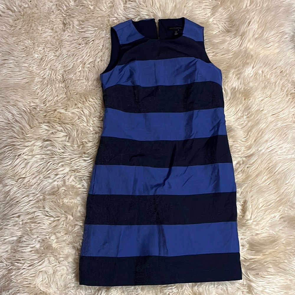 Navy and Blue Banana Republic sheath dress